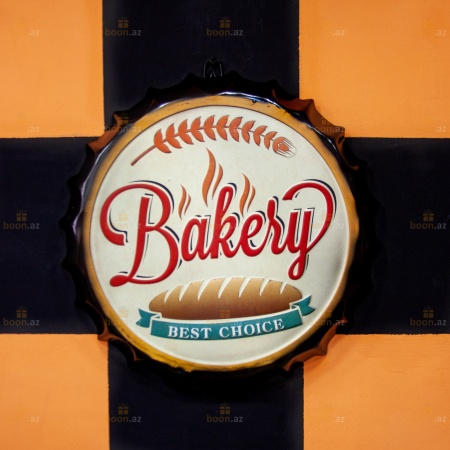 Декоративные жестяные таблички для интерьера (ретро стиль) bakery