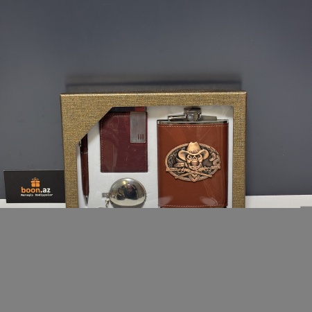 Подарочный набор с флягой Wild West