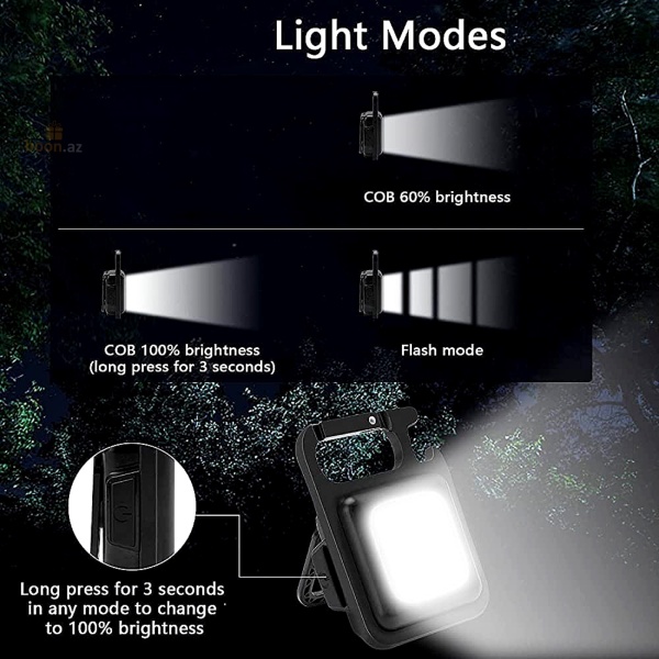 Многофункциональный фонарик-брелок