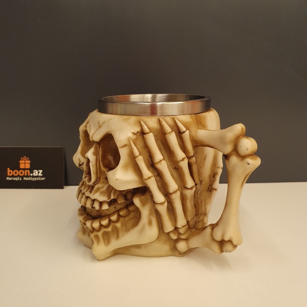 Кружка в готическом стиле "Скелет"