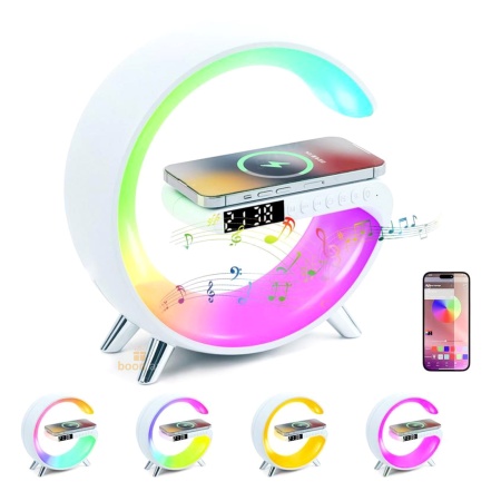 Многофункциональная колонка с беспроводной зарядкой