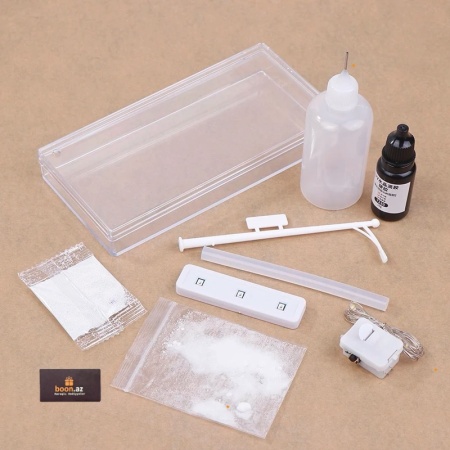 Ночник уличный фонарь в снежную ночь DİY сделай сам 