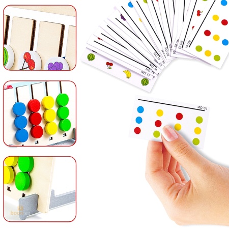 Двухсторонняя игра-головоломка "Цвета и фрукты"