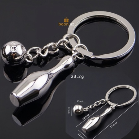 Металлический брелок "Боулинг" (bowling)