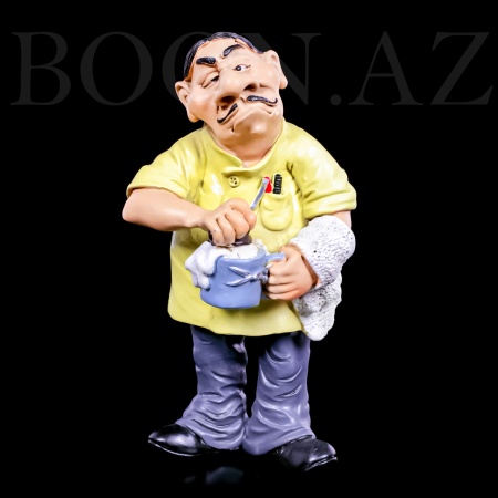 Фигурка - Забавная работа  «Брадобрей» . Figure Funny work «Barber» .
