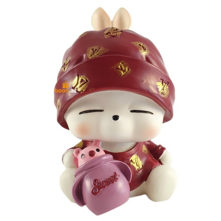 Пластиковая копилка "Зайка"