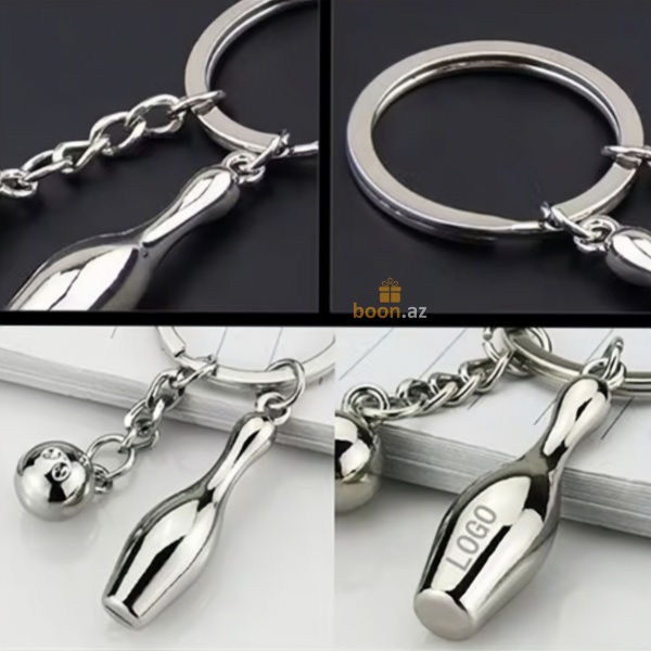 Металлический брелок "Боулинг" (bowling)