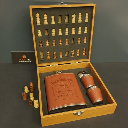 Набор Фляга с Шахматами "Jack Daniels" №7