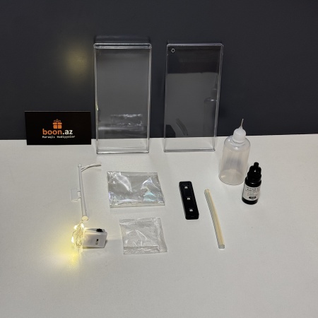 Ночник уличный фонарь в снежную ночь DİY сделай сам 