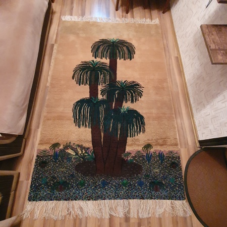 Эксклюзивный ковёр ручной работы Абстрактная пальма (100%шерсть)