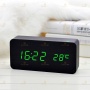 Настольные электронные часы с подсветкой Led wooden clock
