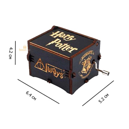 Музыкальная шкатулка "Гарри Поттер" Harry Potter black wood