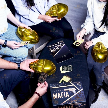 Детективная игра «Мафия Luxury» с масками. 36 карт
