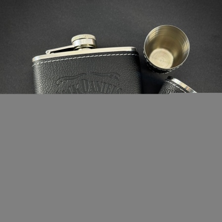 Подарочный набор Jack Daniel’s фляга + 2 стопки