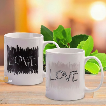 Кружка хамелеон "Love"