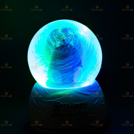 Музыкальный снежный шар «Happy every day» (LED подсветка)