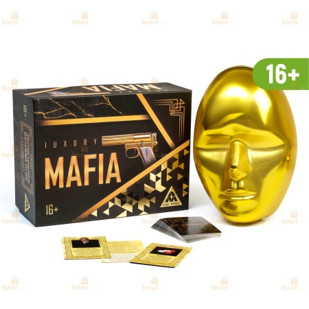 Детективная игра «Мафия Luxury» с масками. 36 карт