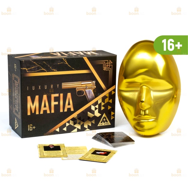 Детективная игра «Мафия Luxury» с масками. 36 карт