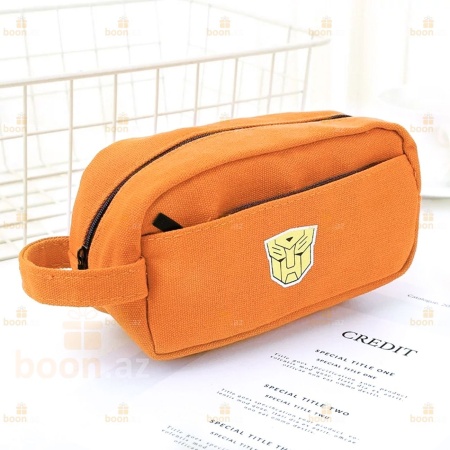 "Супергеройский Пенал". "Superhero Pencil Case" оранж