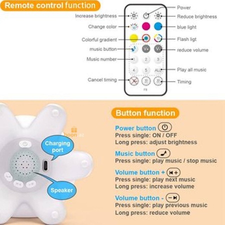 Силиконовый музыкальный ночник "Медуза"