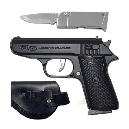 Пистолет зажигалка с ножом