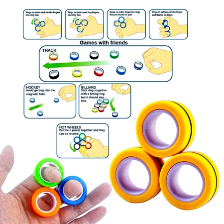 Магнитные кольца, (спинер-антистресс) Magnetic Ring y