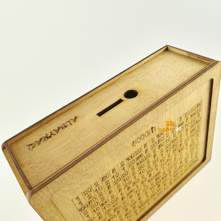 Копилка деревянная с цифрами 5000 ₼