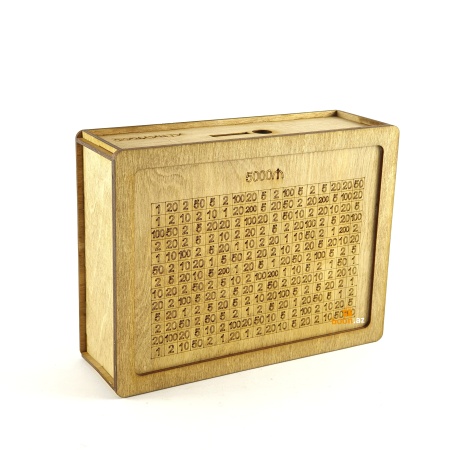 Копилка деревянная с цифрами 5000 ₼