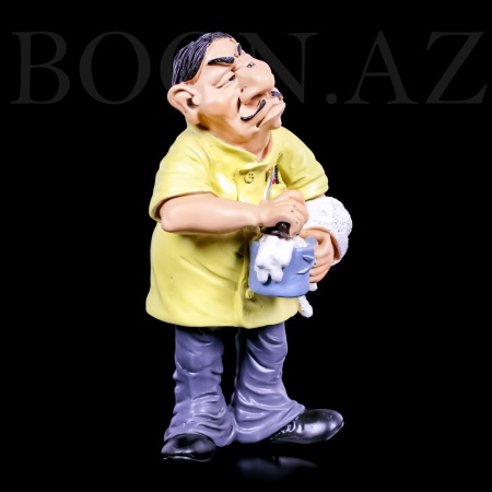 Фигурка - Забавная работа  «Брадобрей» . Figure Funny work «Barber» .