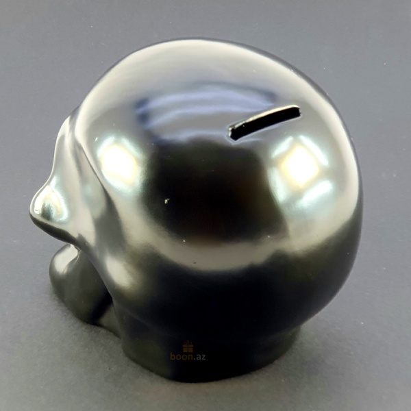 Копилка "Череп" (черный)