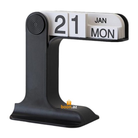 Вечный календарь перекидной (черный)