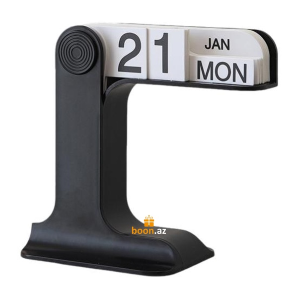 Вечный календарь перекидной (черный)