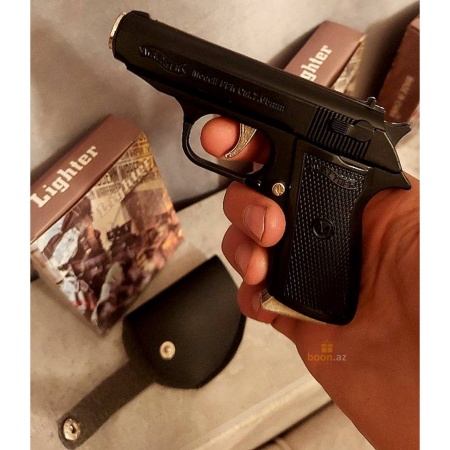 Пистолет зажигалка с ножом