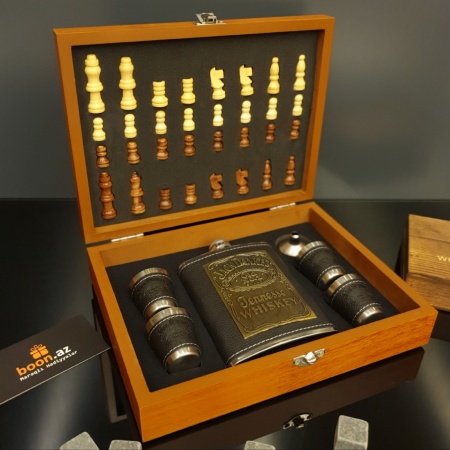  Набор Фляга с Шахматами "Jack Daniels" №2