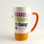 Позитивная кружка "Change thoughts and you'll change your world"