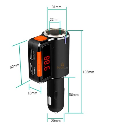 Автомобильный FM модулятор с Bluetooth