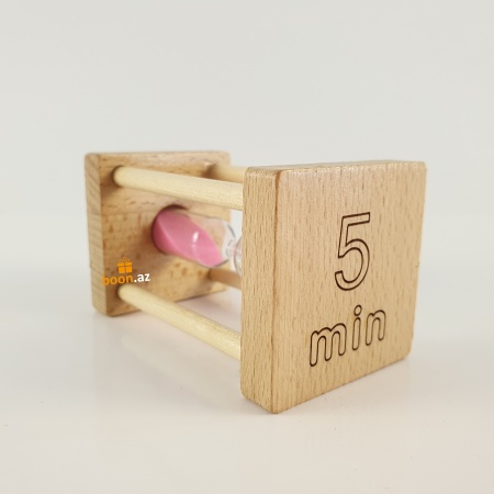 Песочные часы на 5 минут pink
