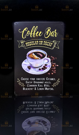 Декоративные жестяные таблички для интерьера (ретро стиль)