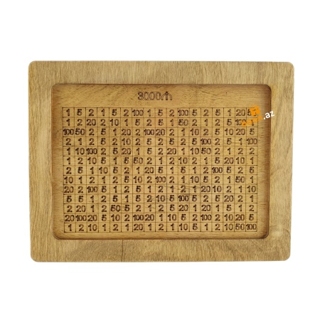 Копилка деревянная с цифрами 3000 ₼
