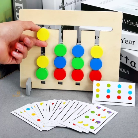 Двухсторонняя игра-головоломка "Цвета и фрукты"