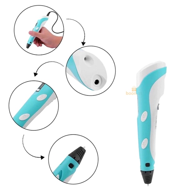 3D Ручка для рисования 3D pen (с трафаретами)