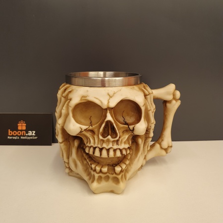 Кружка в готическом стиле "Скелет"