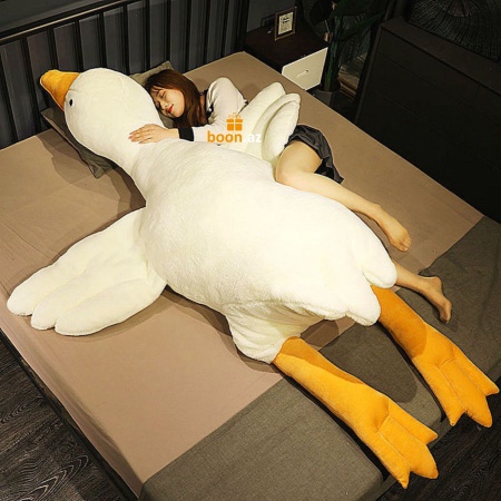 Мягкая игрушка подушка Гусь обнимусь