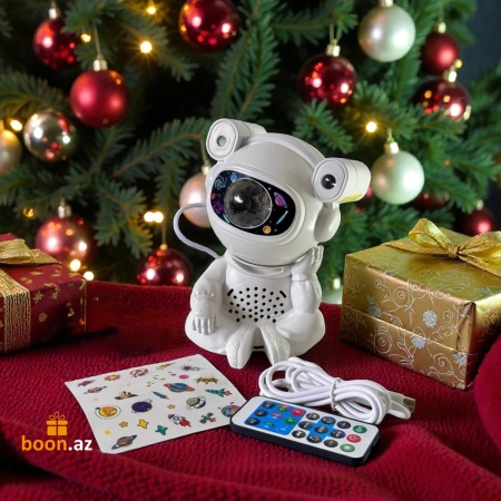 Проектор с колонкой Космонавт 