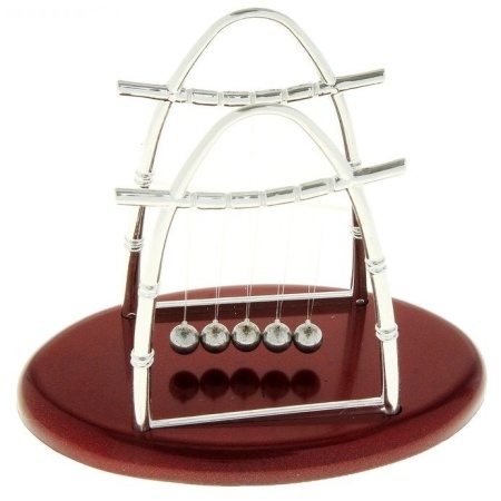 Маятник «Колыбель Ньютона» на овальной подставке (18 см)