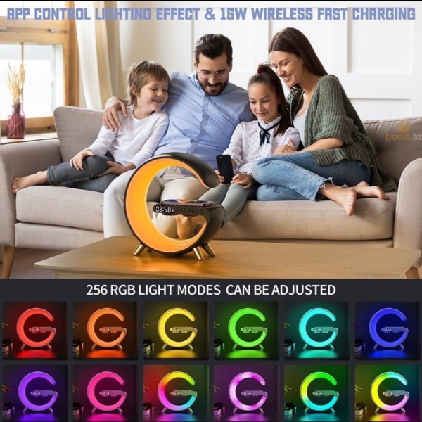 Многофункциональная колонка с беспроводной зарядкой