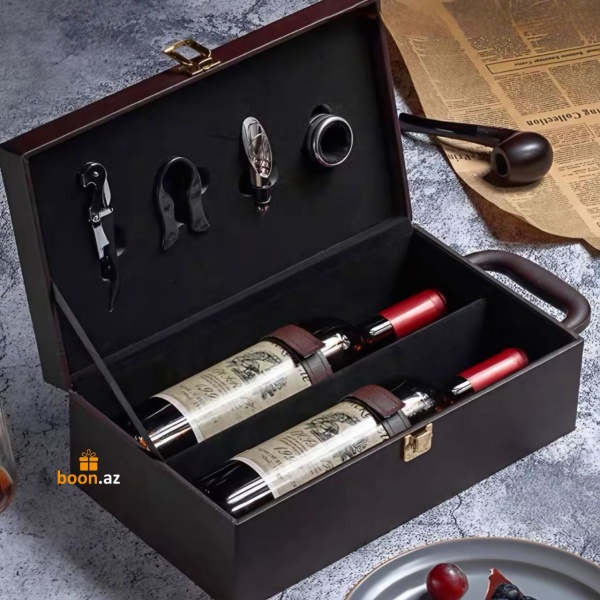 Подарочный кейс для вина “Classical” (на 2 бутылки)