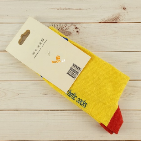 Носки с принтом yellow