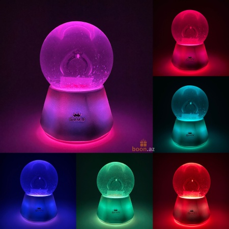 Музыкальный снежный шар с подсветкой  "Кольцо"