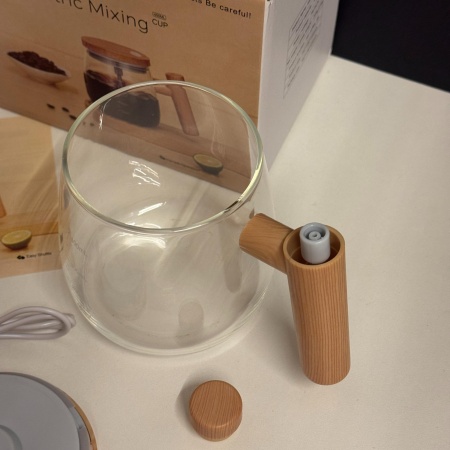 Стеклянная кружка миксер 400 мл